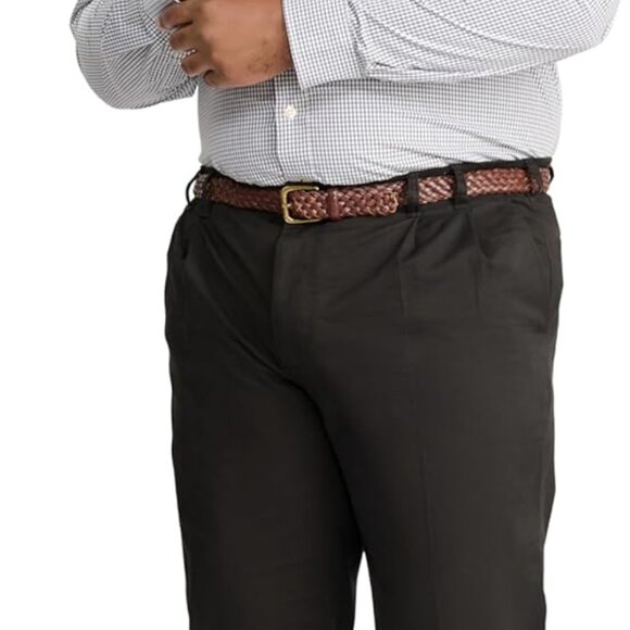 Comfortable Big and Tall Men's Pleated Pants with Sport Flex & Moisture-Wicking - Picture 5 of 8